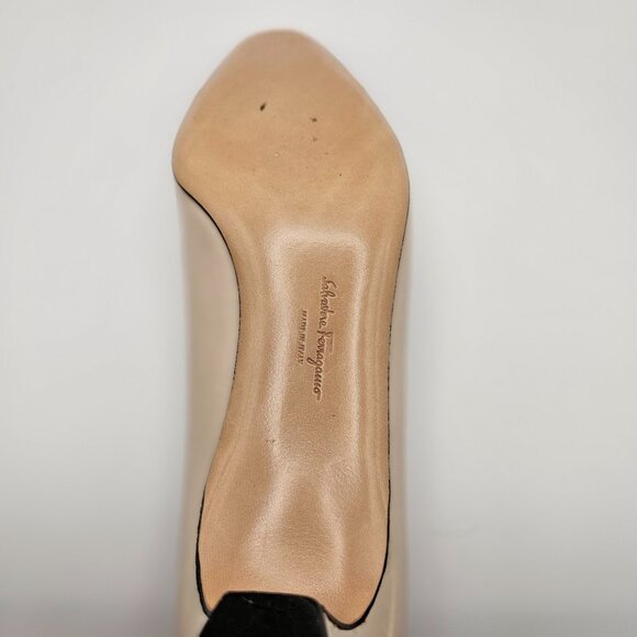 Salvatore Ferragamo Cap-Toe Leather Pumps – Size 7B - Picture 15 of 15